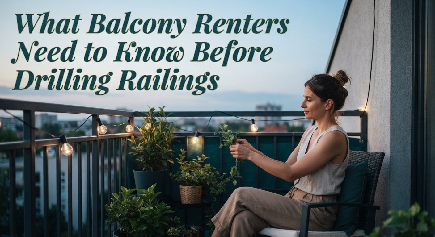 What Balcony Renters Need to Know Before Drilling Railings